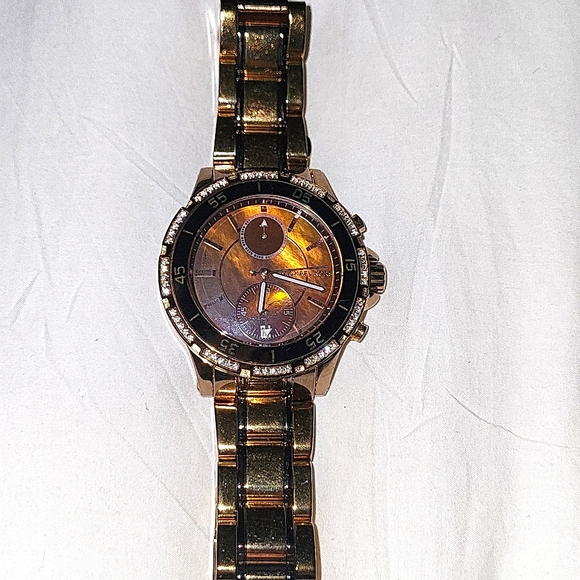 Michael Kors Rose Gold Chronograph Watch MK5553 - Picture 1 of 2